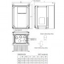 Przemiennik częstotliwości 3-fazowy 0,4 kW 400V AC Delta Electronics VFD1A5MS43MFSAA